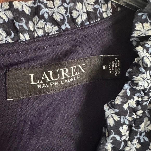 Ralph Lauren Black and White Floral Dress - Picture 3 of 6